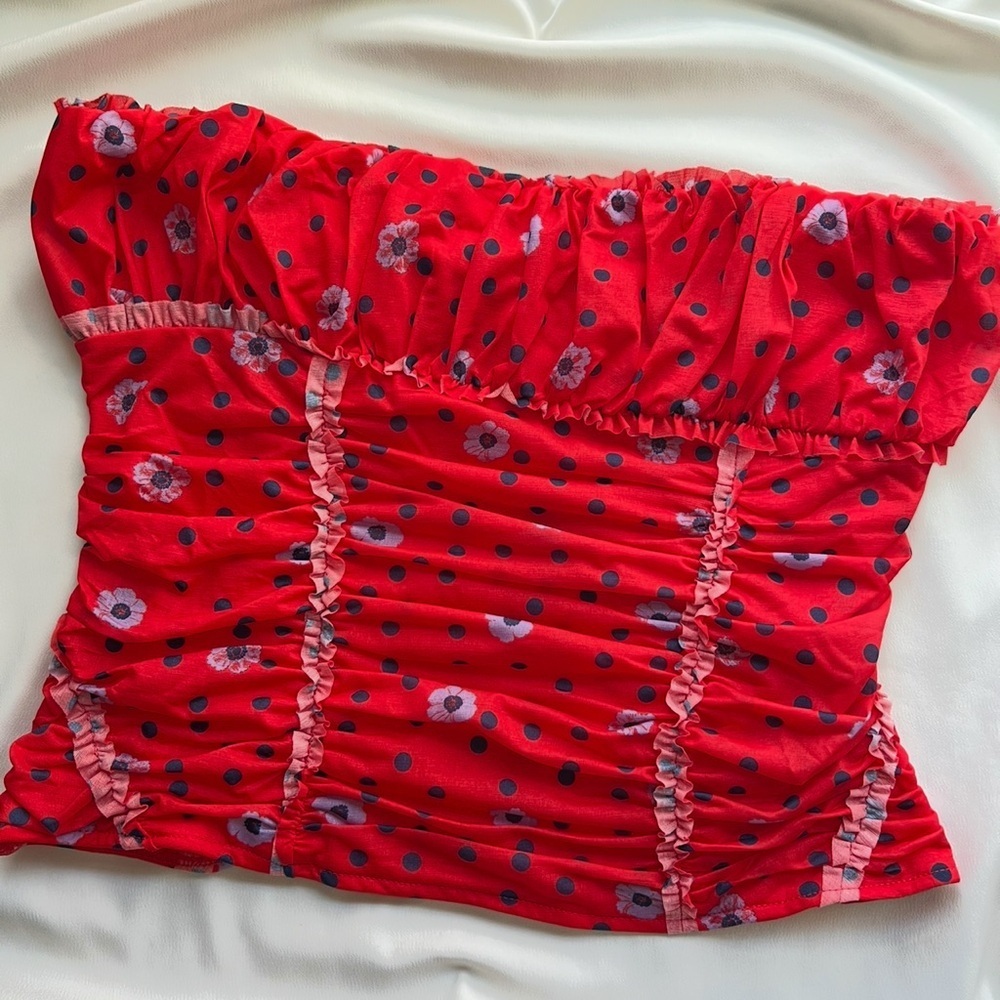 NWOT FREE PEOPLE Scottie Printed Tube ✨🐞 - Picture 2 of 5